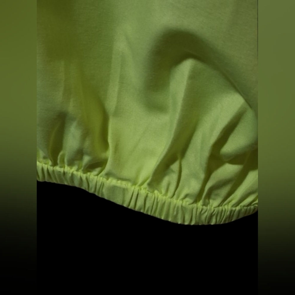 New "NWT" Girl Soul Neon Bright Yellow Long Sleeve Top, Size L - Picture 7 of 10